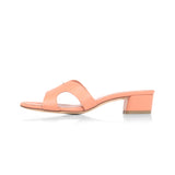 Group Made-To-Order (GMTO) Yumi 35 Heeled Sandal in Classic Salmone Leather