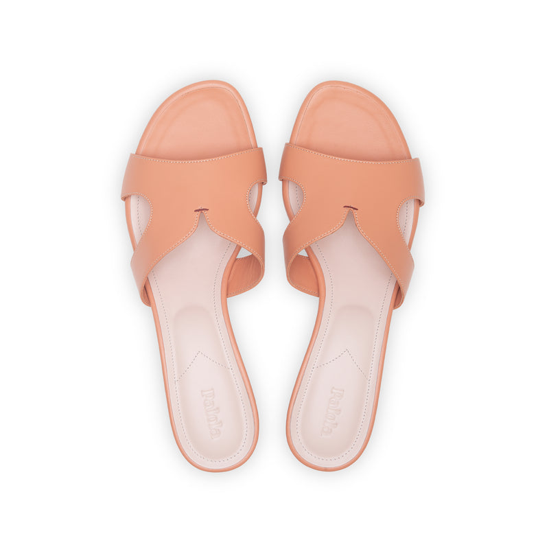 Group Made-To-Order (GMTO) Yumi 35 Heeled Sandal in Classic Salmone Leather