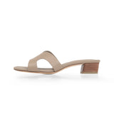 Group Made-To-Order (GMTO) Yumi 35 Heeled Sandal in Classic Tortora Leather