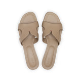 Group Made-To-Order (GMTO) Yumi 35 Heeled Sandal in Classic Tortora Leather