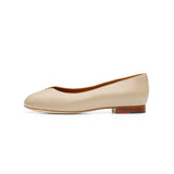 Yumi Ballet Flat in Classic Taupe Leather