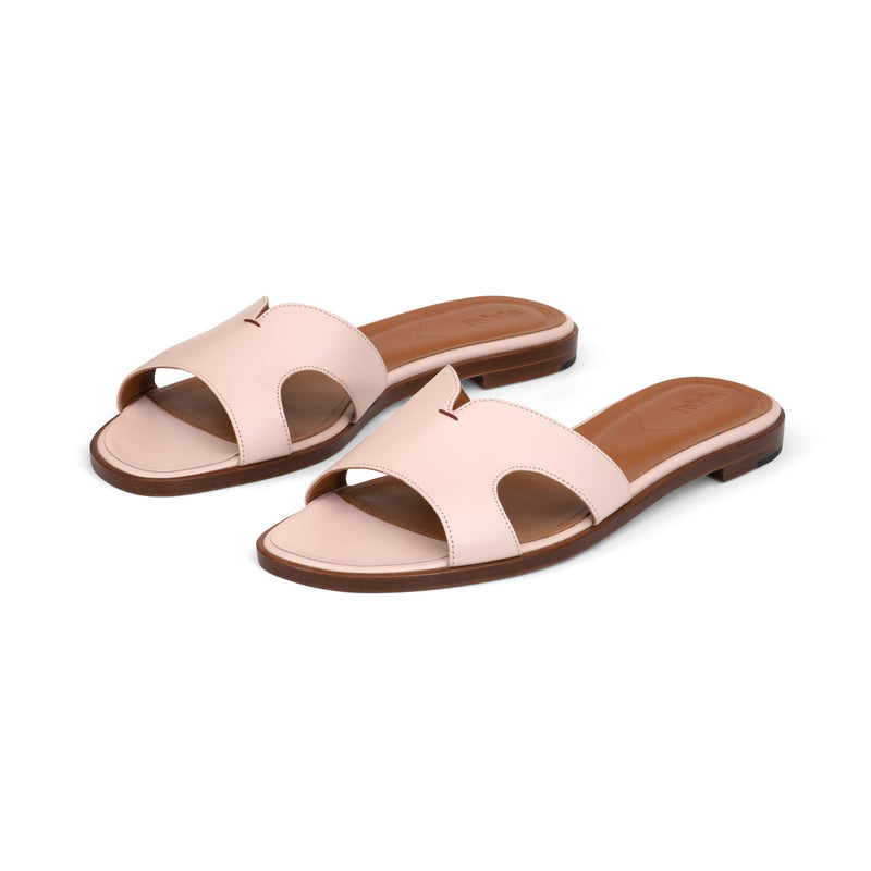 Group Made-To-Order (GMTO) Yumi Slide in Classic Rosa Leather