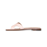 Group Made-To-Order (GMTO) Yumi Slide in Classic Rosa Leather