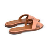 Group Made-To-Order (GMTO) Yumi Slide in Classic Salmone Leather