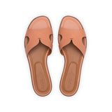 Group Made-To-Order (GMTO) Yumi Slide in Classic Salmone Leather