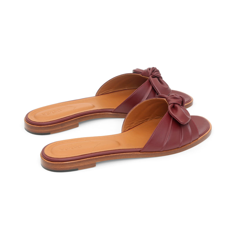 Group Made-To-Order (GMTO) Cherie Slide in Classic Amarena Leather