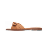 Cherie Slide in Classic Tan Leather