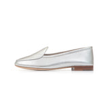 Claudia Loafer in Metallic Argento Leather