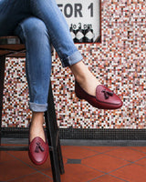 Claudia (Tassel) Loafer in Mosto Leather