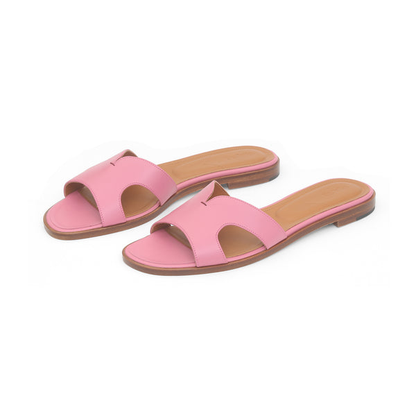 Yumi Slide in Classic Pink Leather